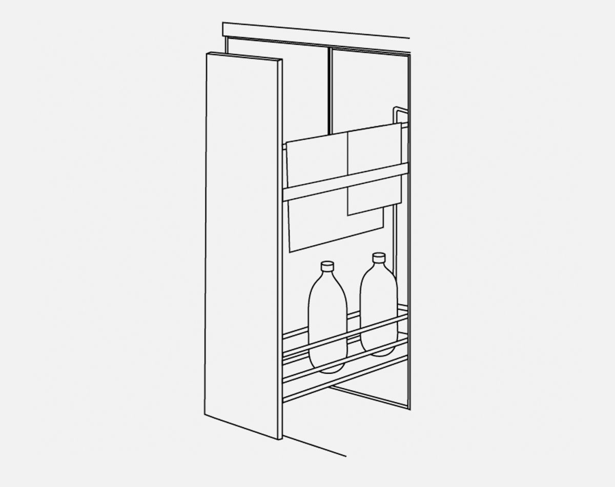 150 DYNAMIC TOWEL RAIL LUCENTE GLOSS WHITE