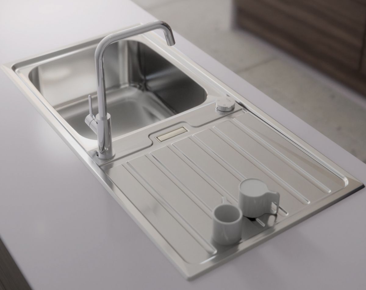 Neron 1.0 bowl stainless steel sink & drainer