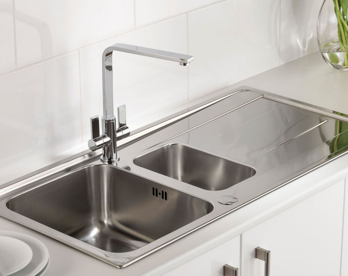 Neron 1.5 bowl stainless steel sink & drainer