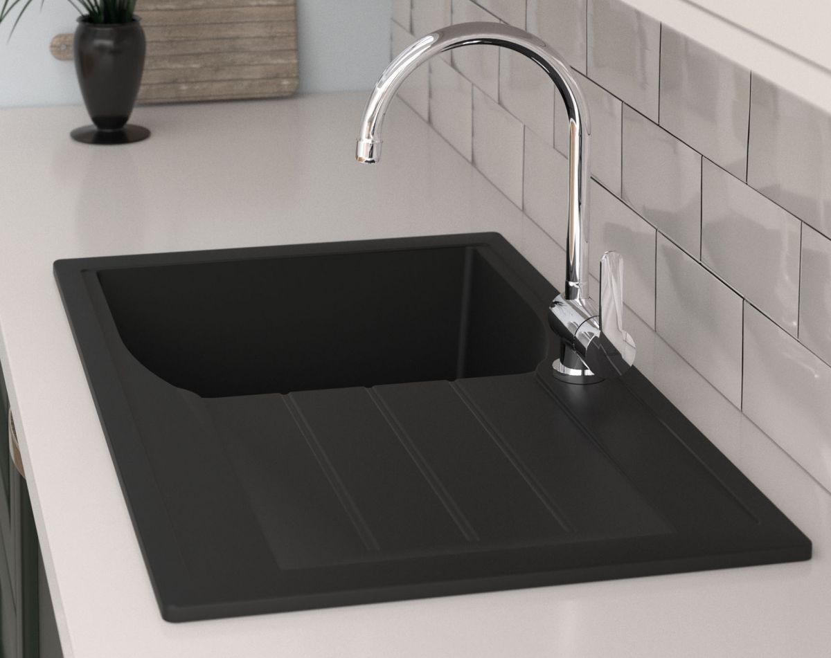 Rufford 1.0 bowl composite sink & drainer