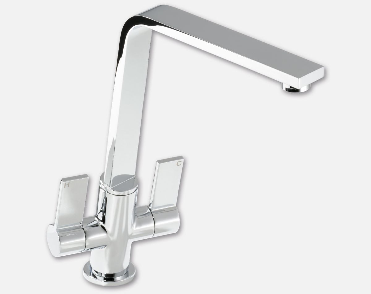 Linear Flair dual lever tap, chrome finish