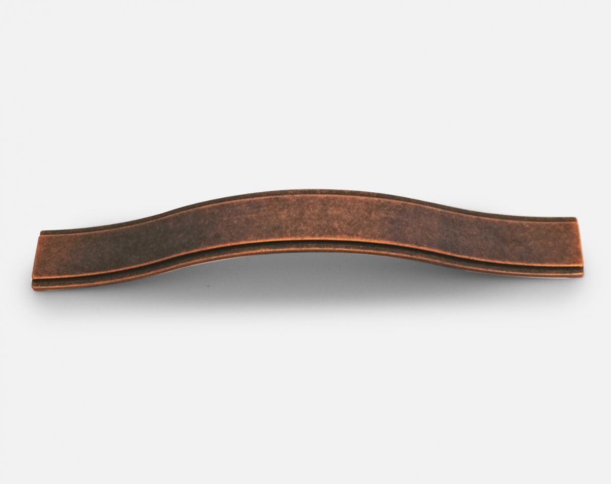 Wave handle, antique copper