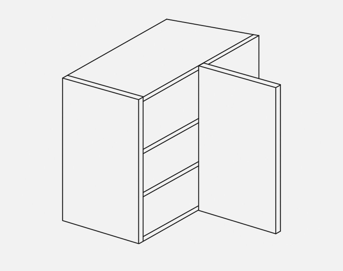 600MM STD CNR WALL 300 D CARTMEL DUST GREY