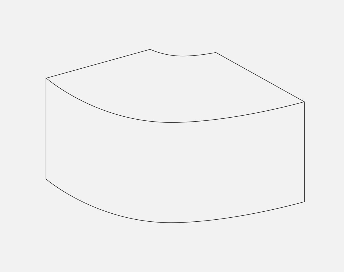 40.5X40.5X35MM CNR BLOCK VIVO GLOSS LIGHT GREY