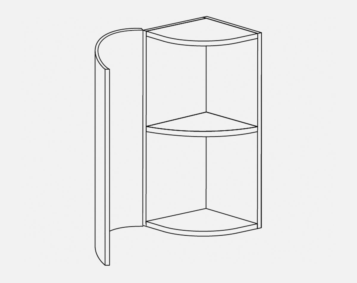 CURVED WALL CAB VIVO MATT INDIGO