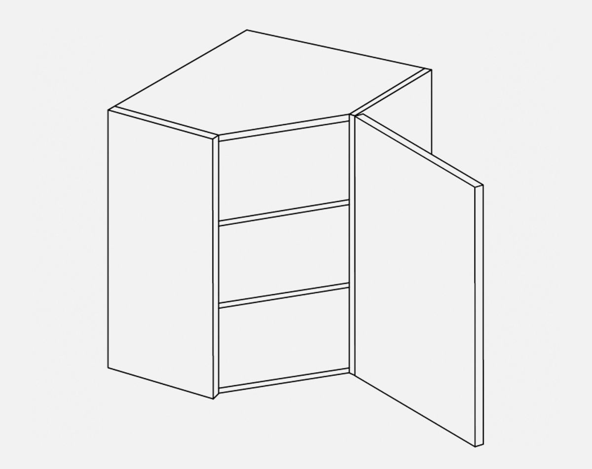 TALL CORNER WALL SPLAY LUCENTE MATT WHITE