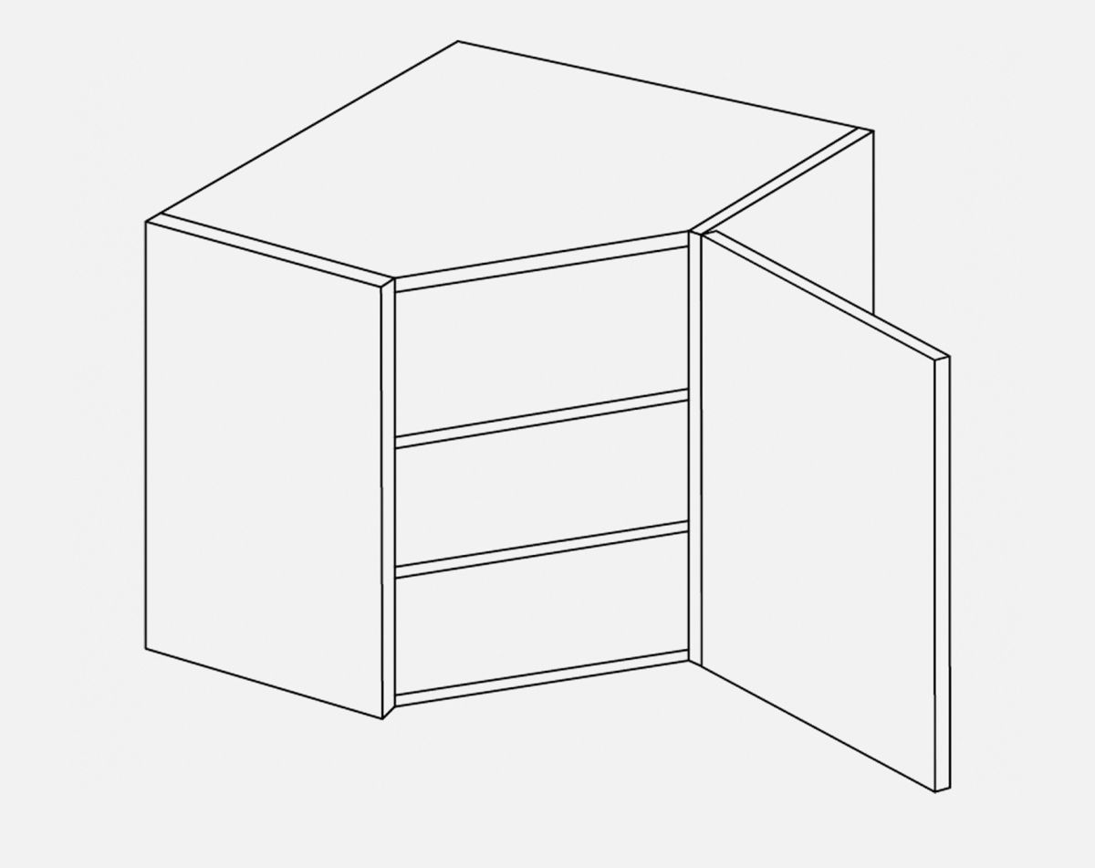 VERO 6X6 DIAGONAL CORNER VIVO VERO GLOSS IVORY