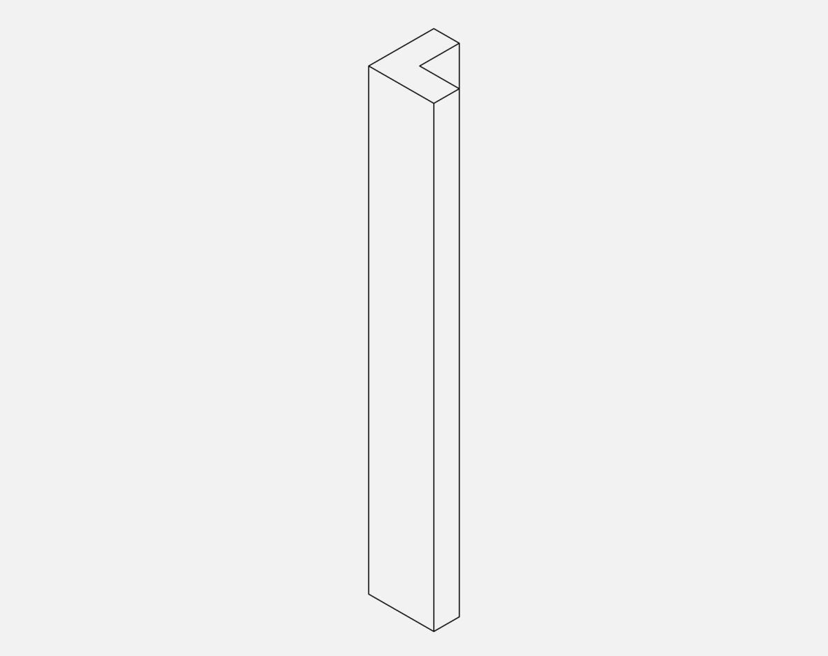 VIVO GLOSS WHITE EXT C/PO ST 325X46X46 FOR VERO SYS