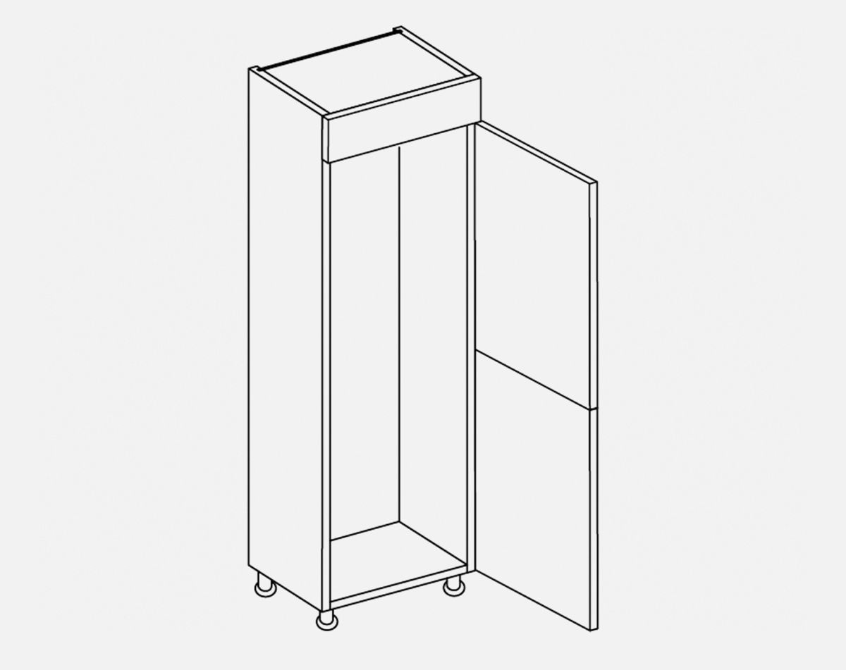 EX TALL F/FREEZER 50/50 NEWMARKET LIGHT GREY