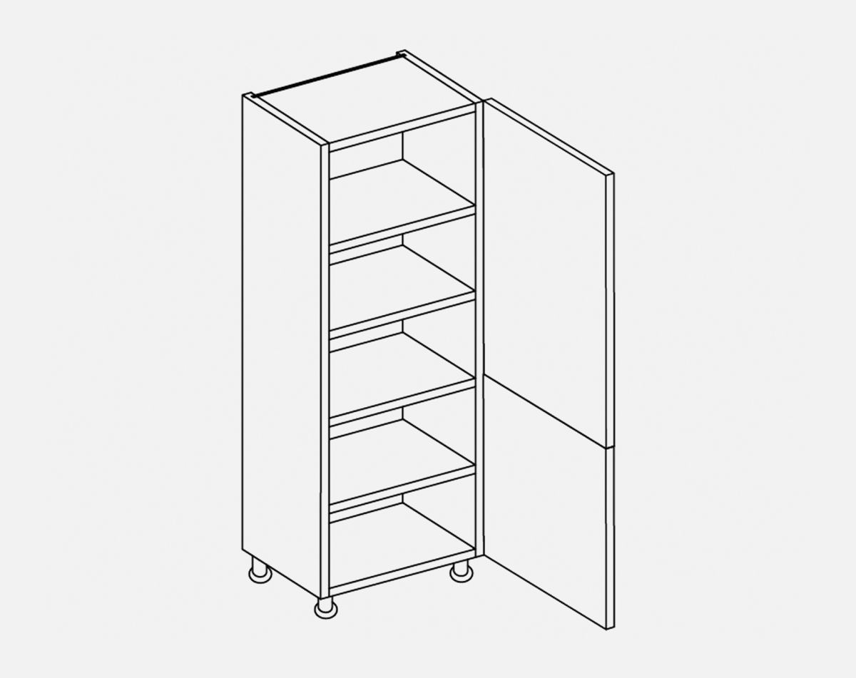 400MM LARDER VIVO GLOSS LIGHT GREY