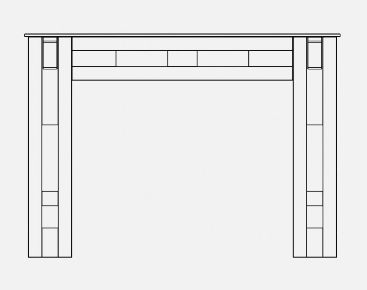 MANTEL KIT CAMBRIDGE INDIGO