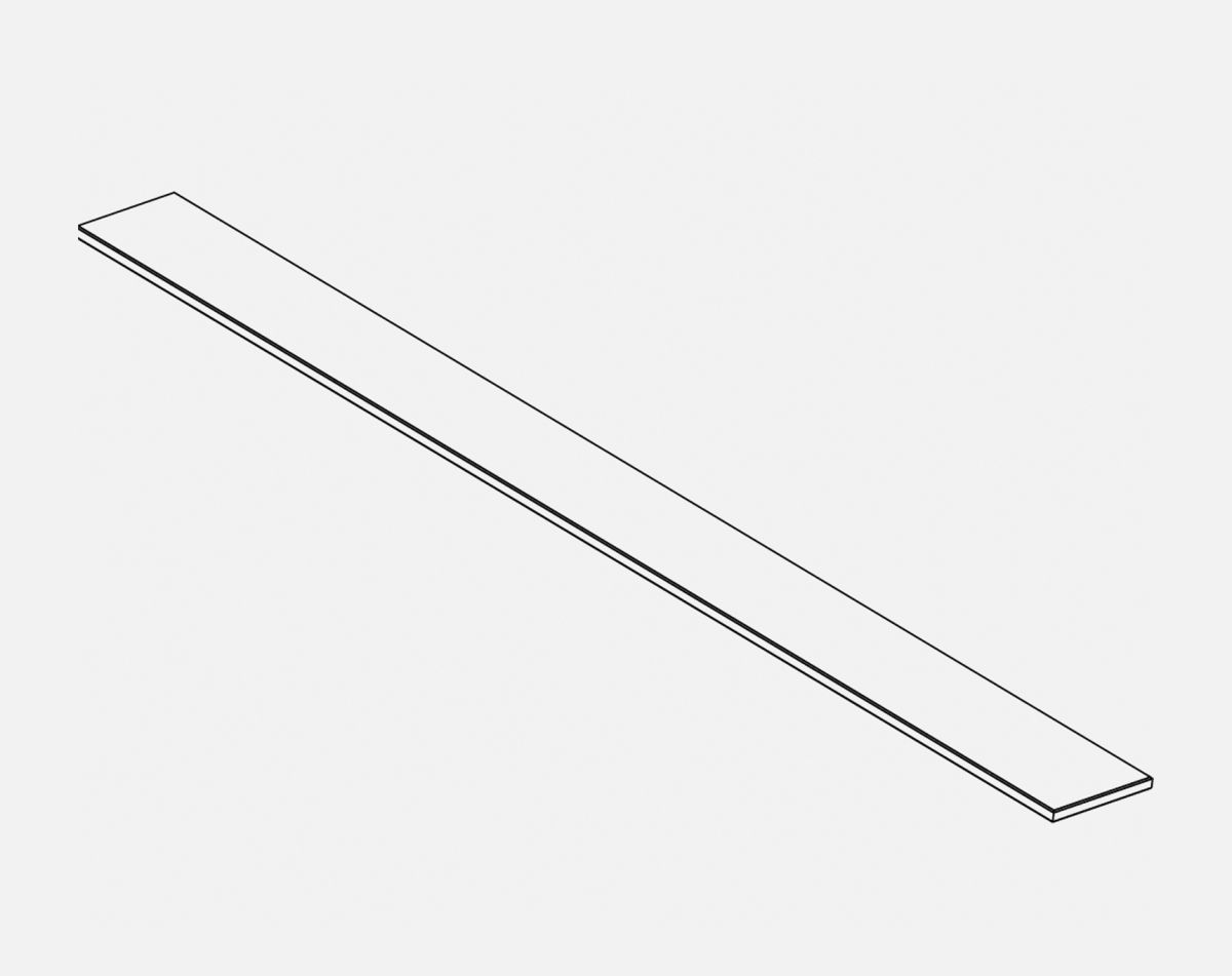 2150X200MM MANTEL SHELF CARTMEL WHITE