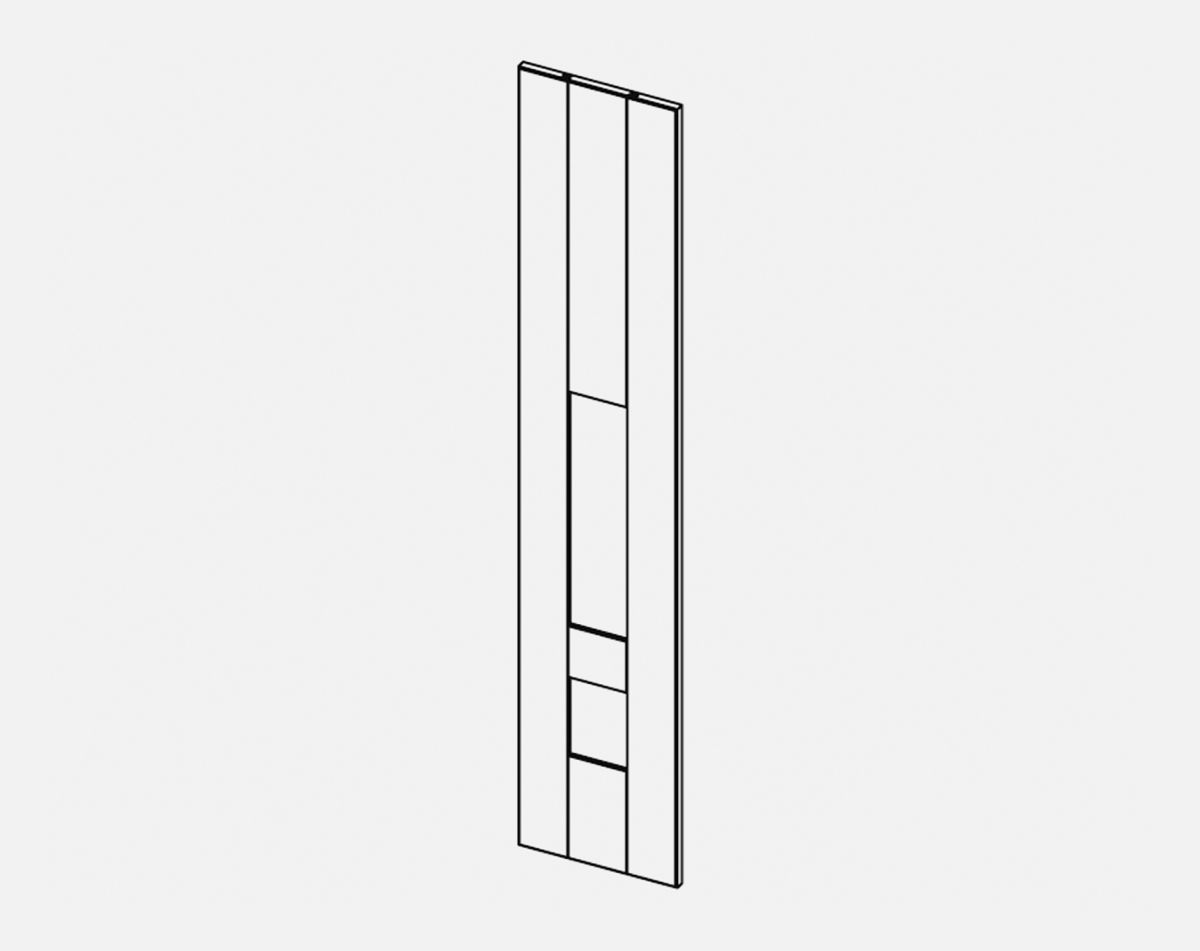 WINDSOR OVERPAINTED 1500X296MM MANTEL SIDE 