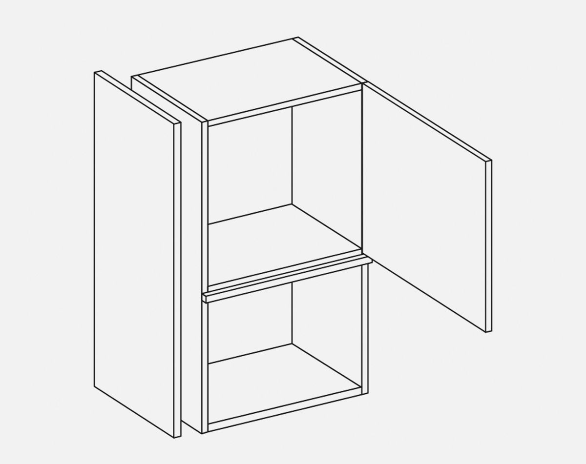 MICROWAVE WALL 900MM TALL OXFORD WHITE