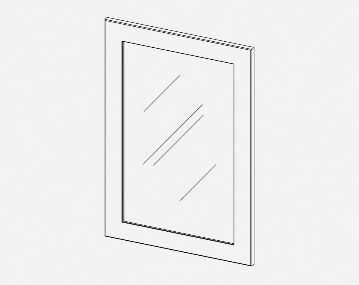 1060 X 496 GLAZED DOOR NEWMARKET INDIGO