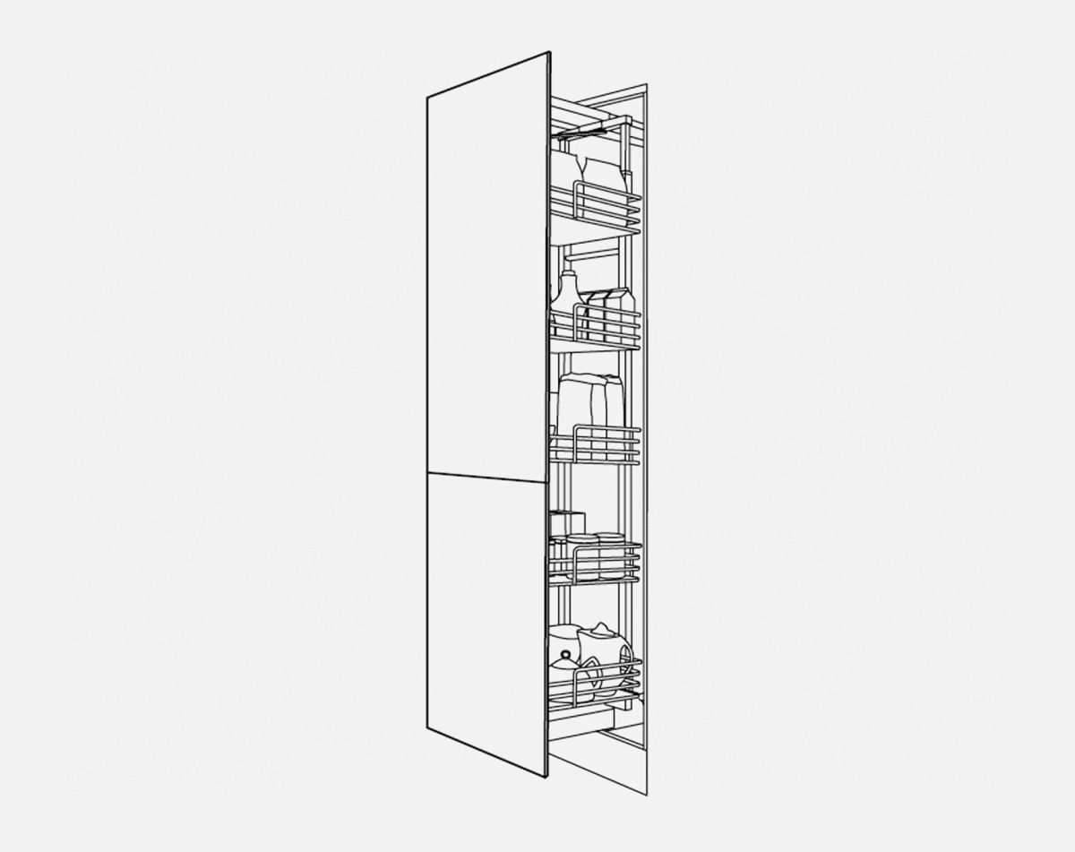 300MM DYNAMIC LARDER CAMBRIDGE IVORY
