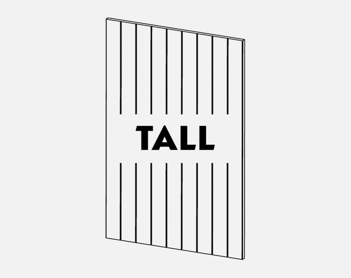 2400X650 END PANEL T&G OXFORD IVORY