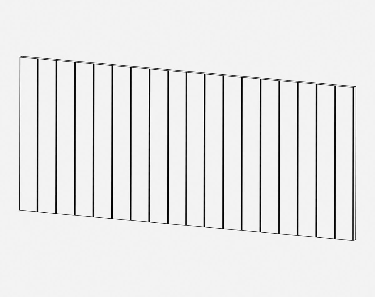900X2100X20MM T&G EP CAMBRIDGE IVORY