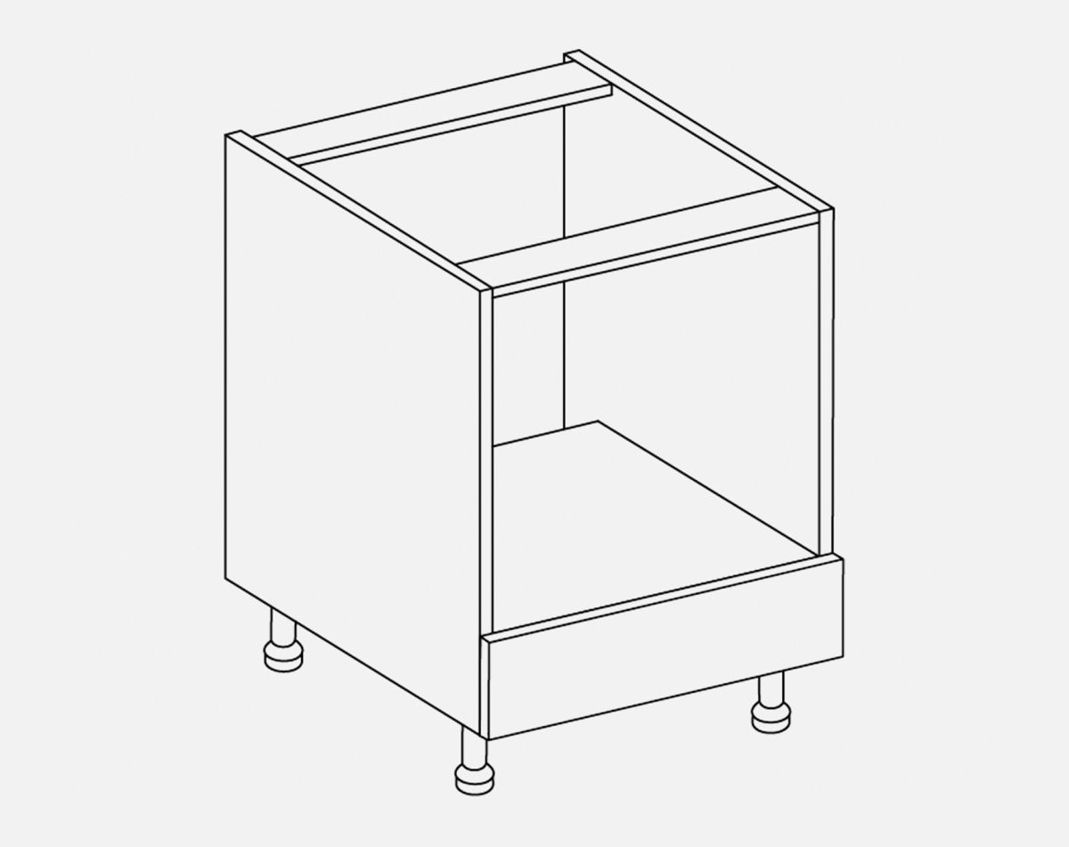 UNDER OVEN HOUSING LUCENTE MATT DUST GREY