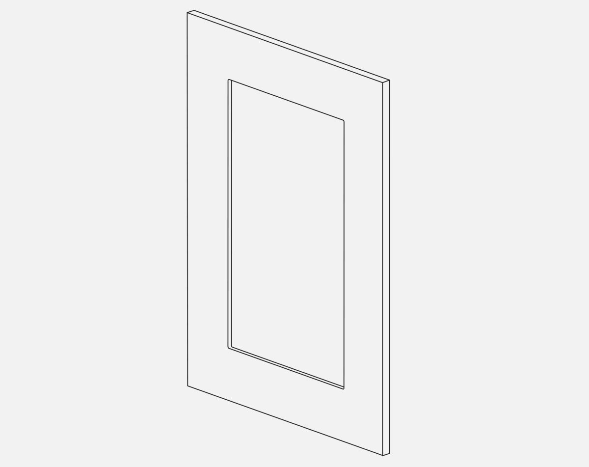 715X496 FRAME DOOR VIVO GLOSS LIGHT GREY