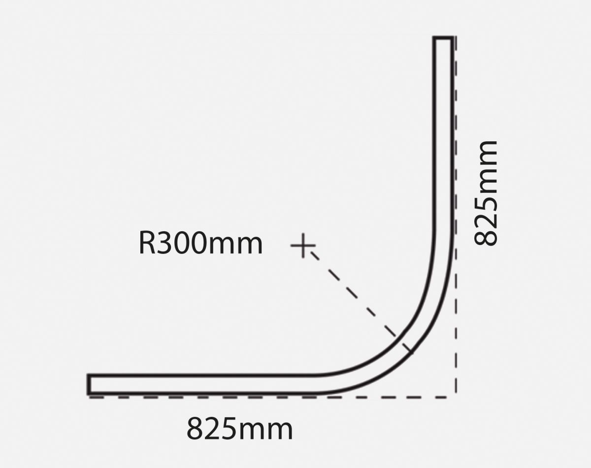 CHROME FSO CORNER RAIL 