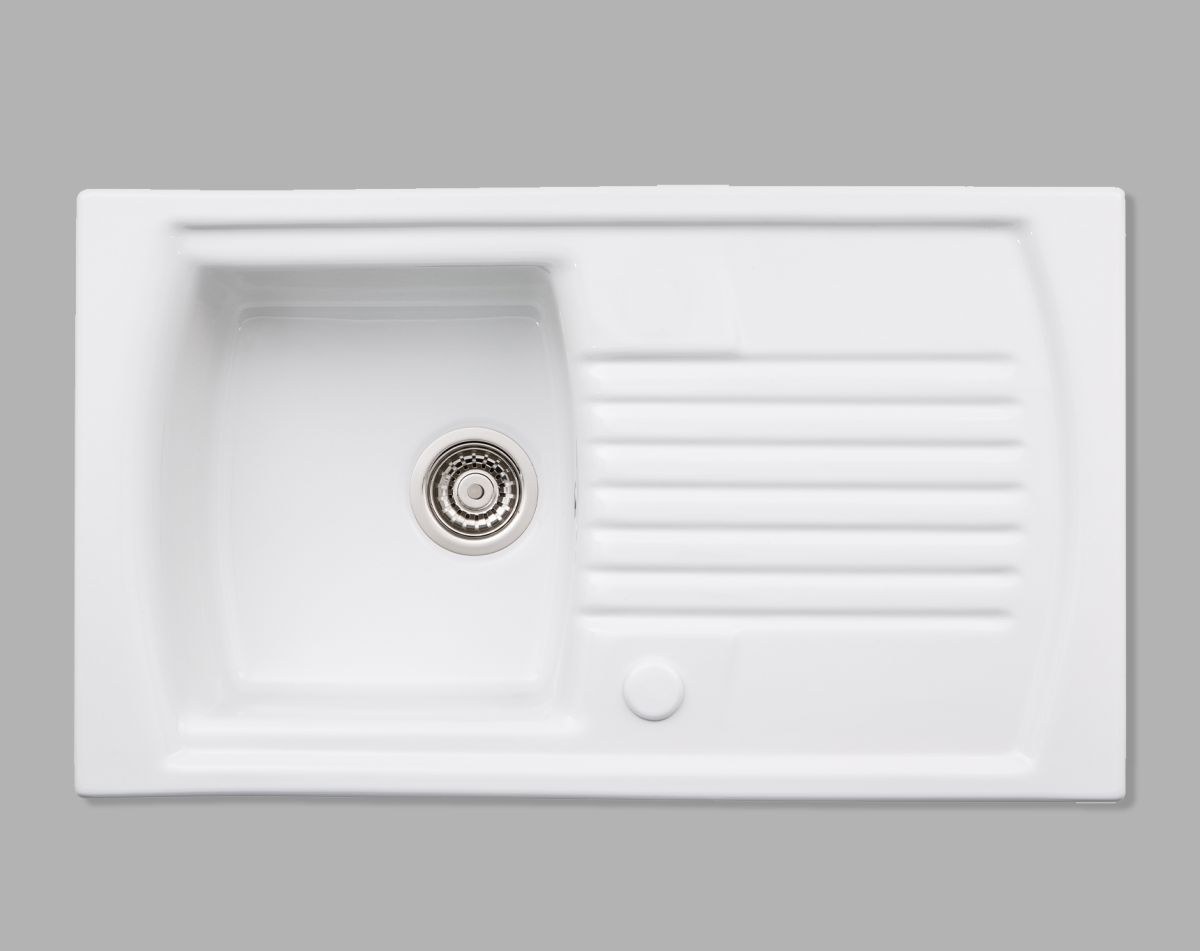Milford 1.0 bowl ceramic sink & drainer