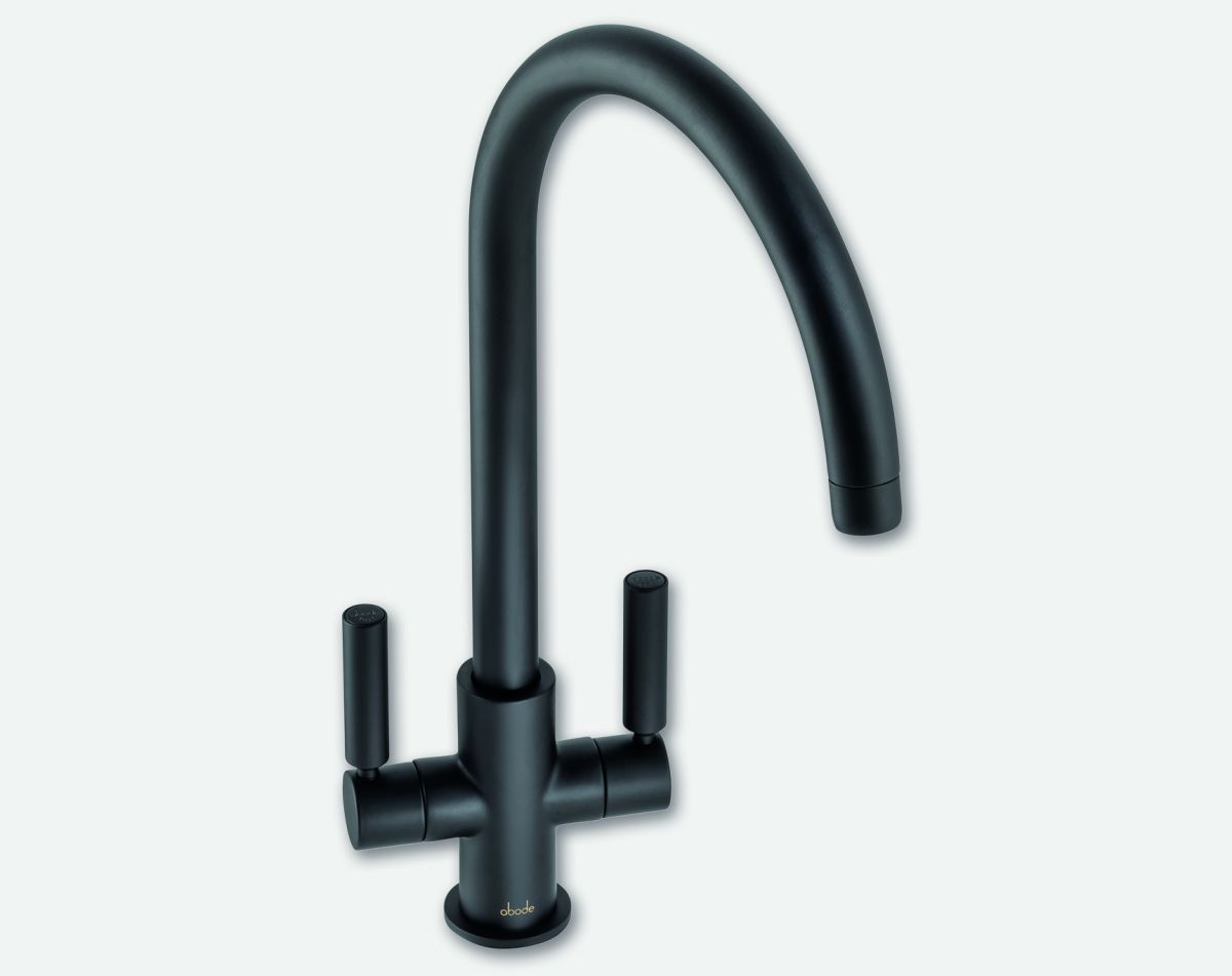 Globe dual lever tap, matt black finish