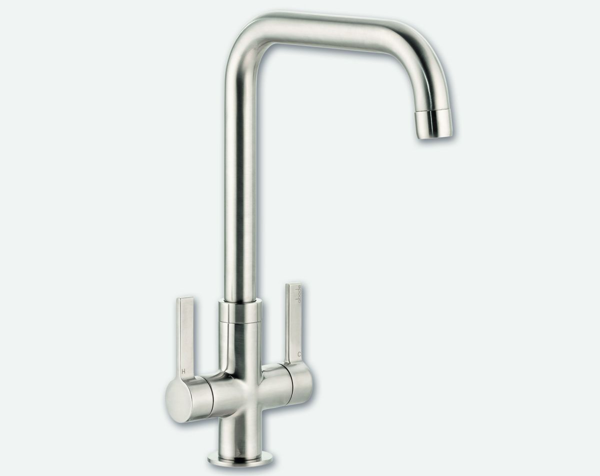Pico Quad dual lever tap, brushed nickel finish