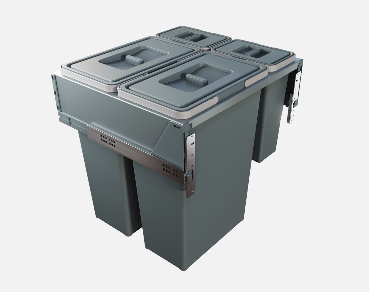 BLOCK 2.0  BIN 600mm 35+35+8+8 litres