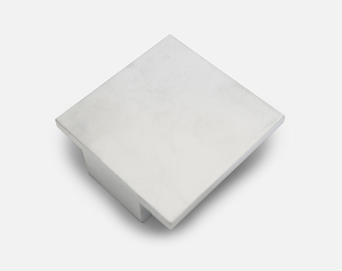 Square handle, matt chrome