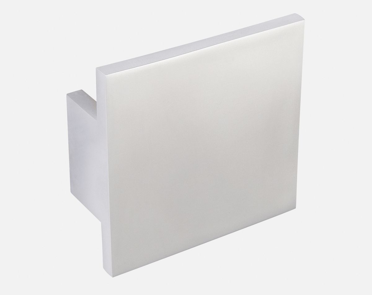 Square handle, matt chrome