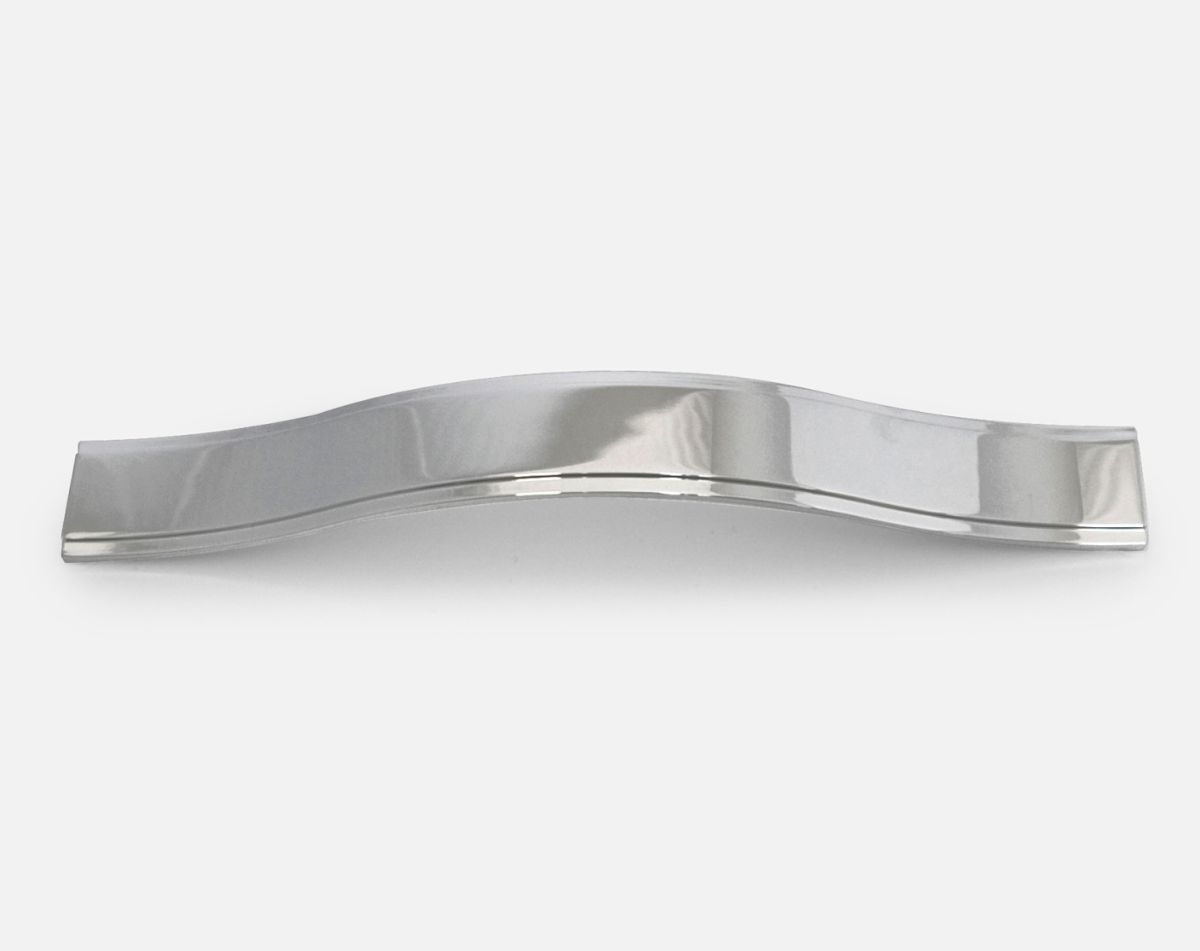 Wave handle, polished chrome