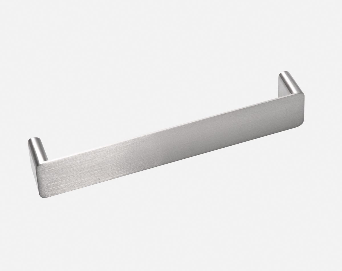 Precision handle, brushed steel