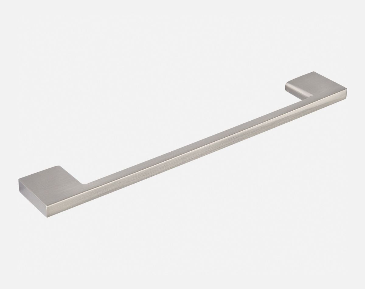 Slim T bar handle, brushed steel
