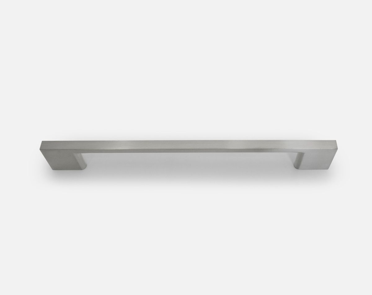 Slim T bar handle, brushed steel