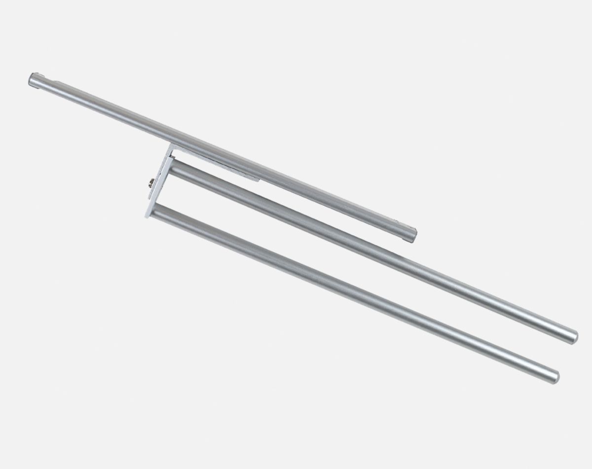 2 ARM TOWEL RAIL ALUMINIUM