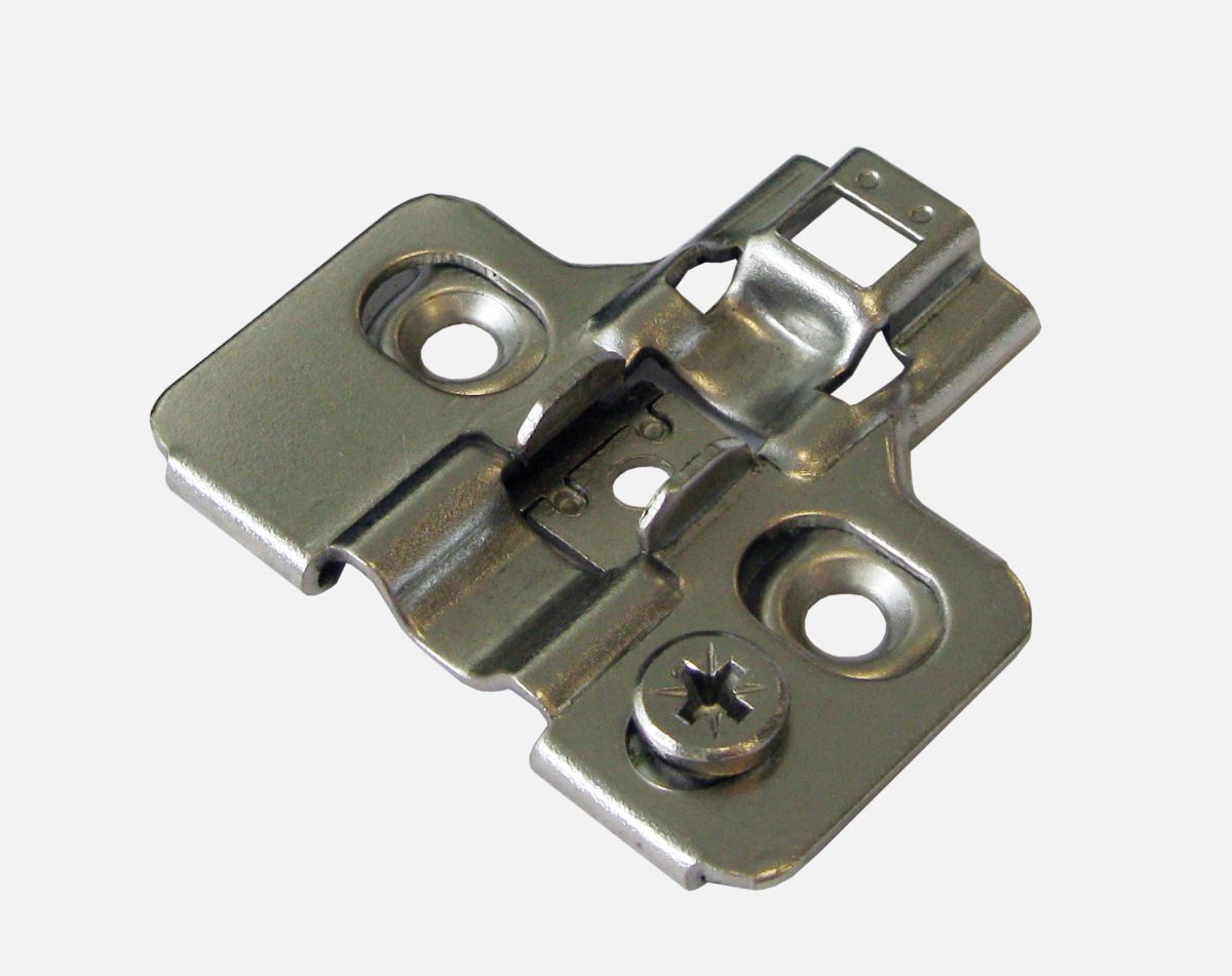 Silence hinge plate 15mm (non-Euro)