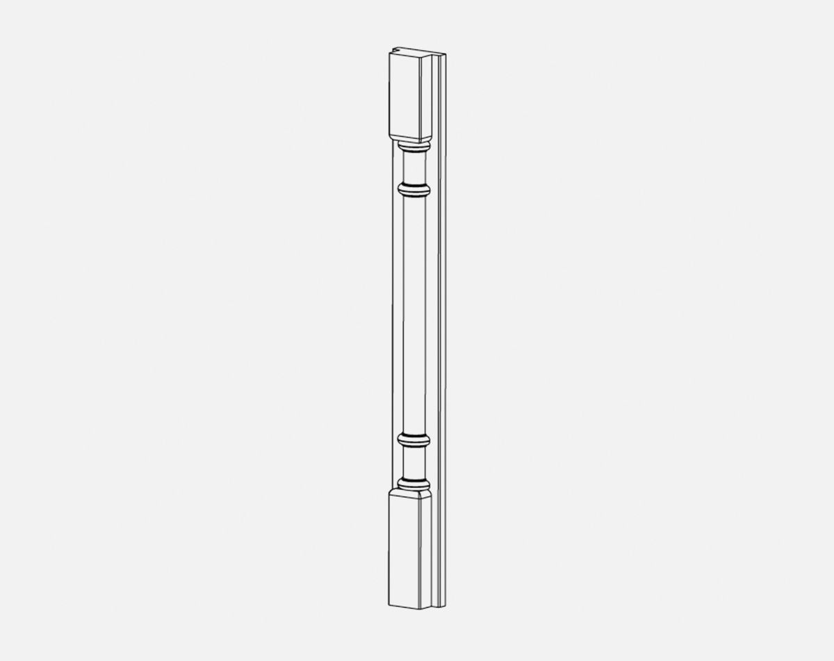 BARREL PILASTER NEWMARKET IVORY