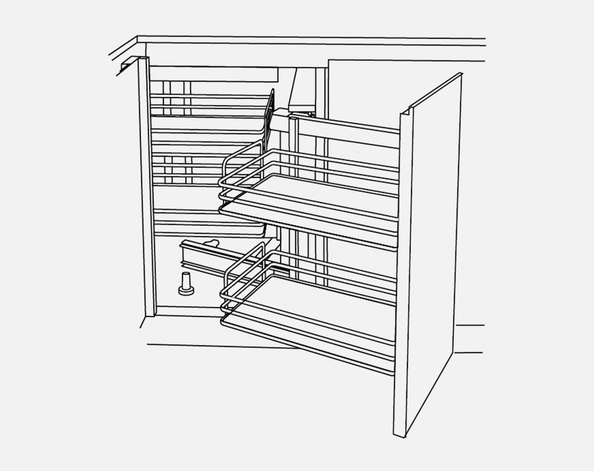 DYNAMIC CORNER PULLOUT RH