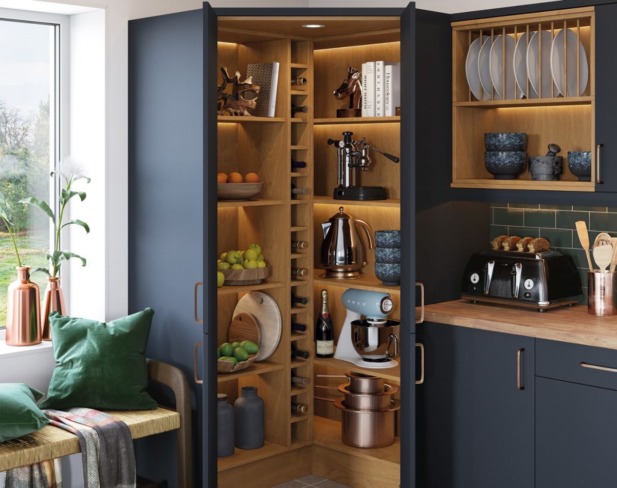 Diagonal Corner Larder Unit