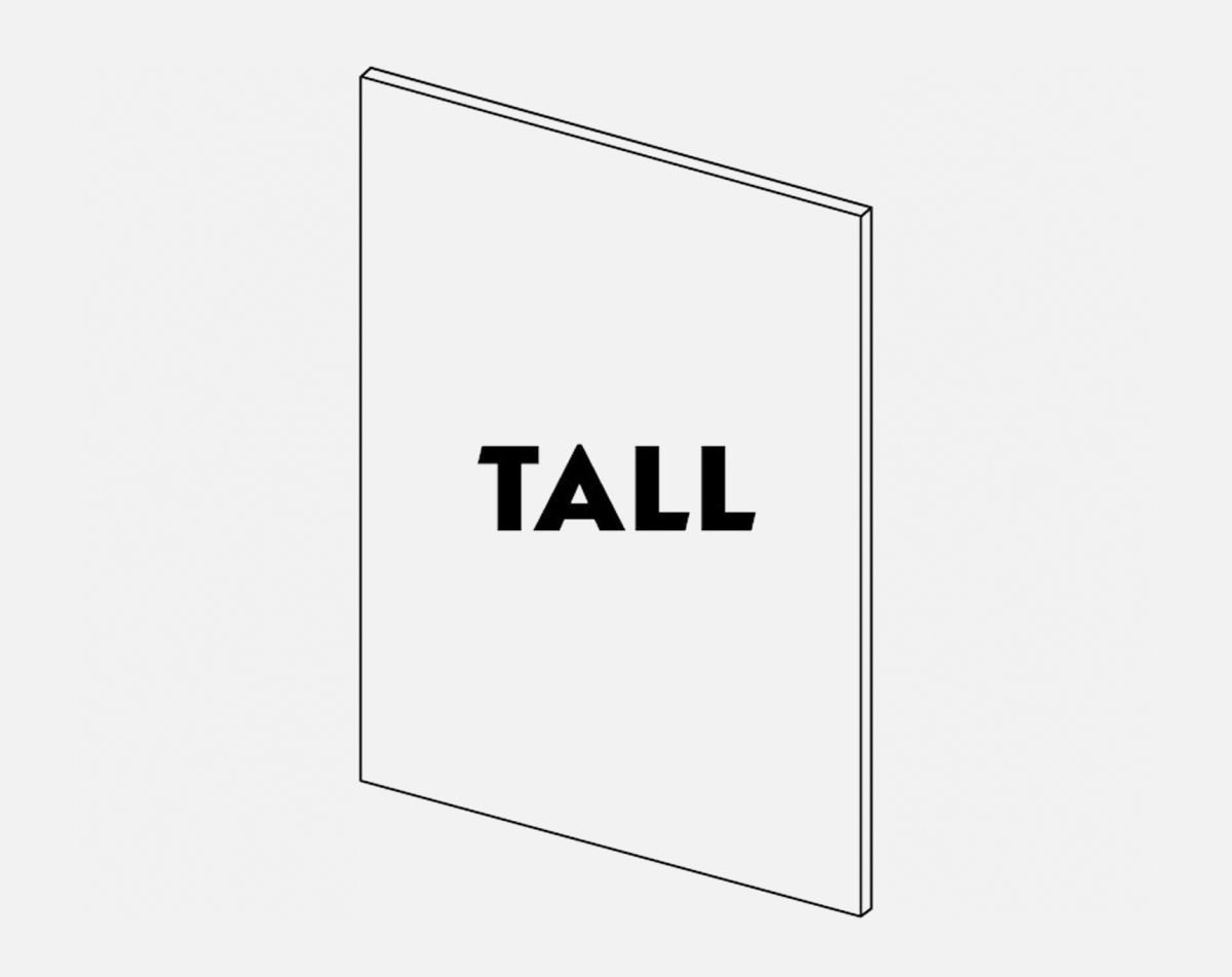 2400X650 END PANEL VIVO GLOSS IVORY