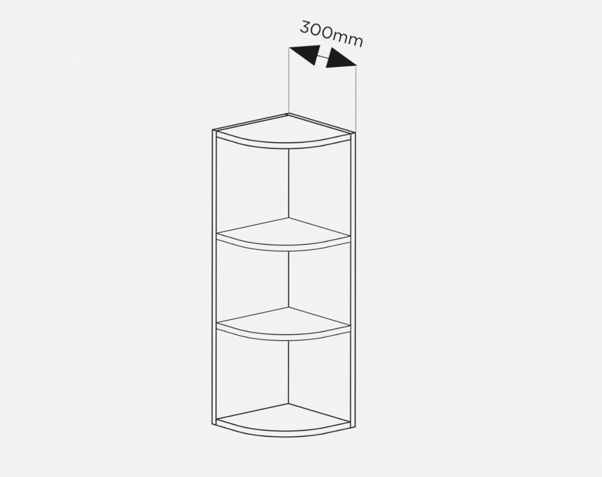 Tall Curved Wall Unit