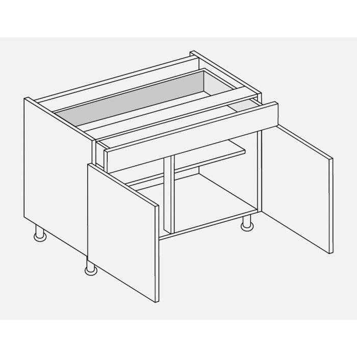 800MM 2 DRAWER LINE BASE CARTMEL PAINTED TKC